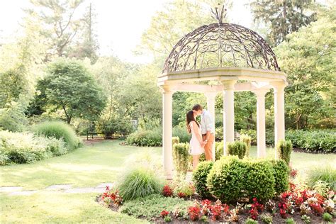 It has traditional upland flower gardens. Sayen House and Gardens Engagement Photos | Maya and Will