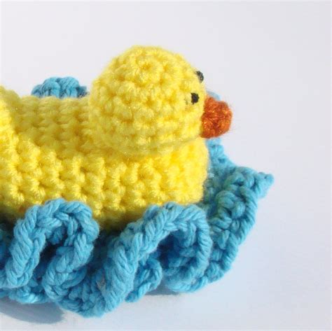 This list of baby blanket crochet patterns is a great place to start when you have an upcoming baby shower. Duckie Scrubbie Crochet Pattern | Designed this little guy ...