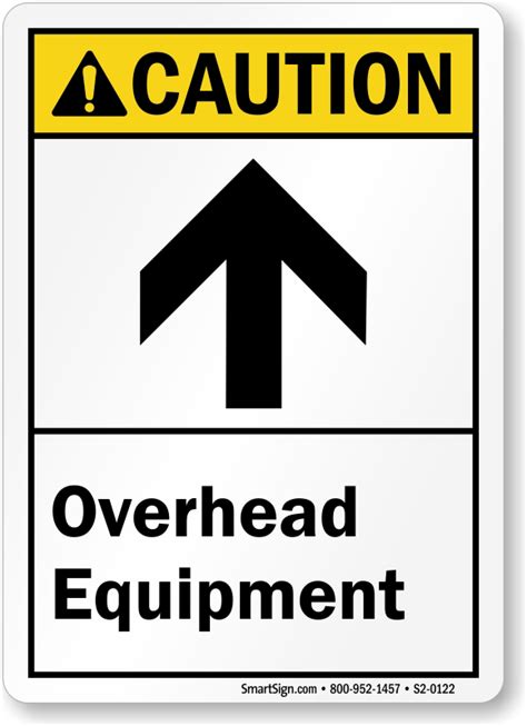 Caution Overhead Equipment Sign