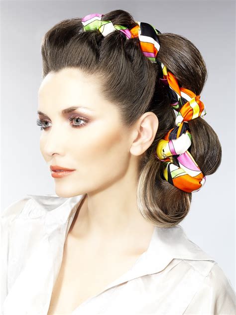 There are few hairstyles as universal as a perfect braid. Hair braiding technique with a long silk scarf