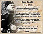Biografia Benito Mussolini:Creador del Fascismo Italiano