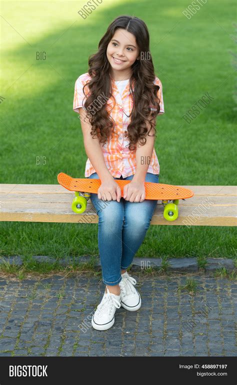 Happy Teen Girl Skater Image And Photo Free Trial Bigstock