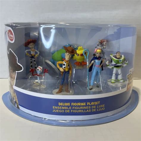 Disney Toy Story 4 Deluxe Figurine Playset 8 Pcs Figure Set New Movie