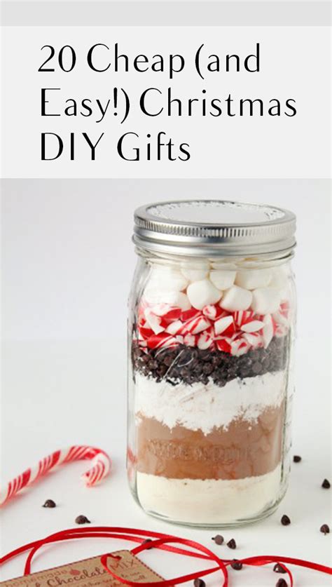 Diy christmas gifts are fun to make & your friends will love to receive them too! 20 Cheap (and Easy!) DIY Christmas Gifts - My List of Lists