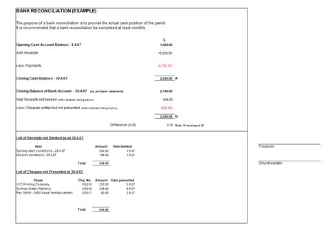 Free bank statement template and trust account. Bank Reconciliation Excel Example | Templates at allbusinesstemplates.com