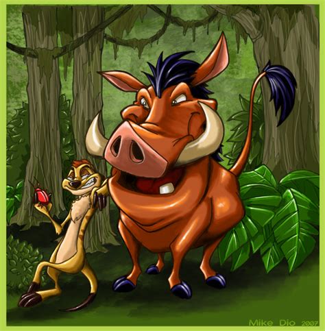 Timon And Pumba By Megachaos On Deviantart