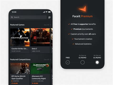Faceit Dashboard By Pixelmatters On Dribbble