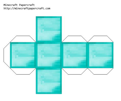 I used regular cardboard, but if you're making this for little. Papercraft Diamond Block | Minecraft blocks, Minecraft printables, Diy minecraft