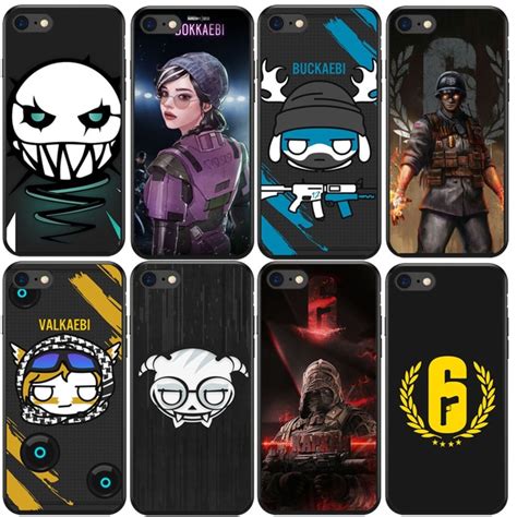 Rainbow Six Siege Phone Cases Silicone Tpu Black Covers For Iphone X 8