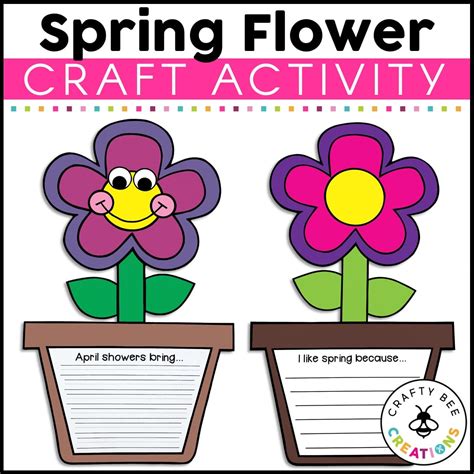 April Showers Bring May Flowers Craft Activity Crafty Bee Creations