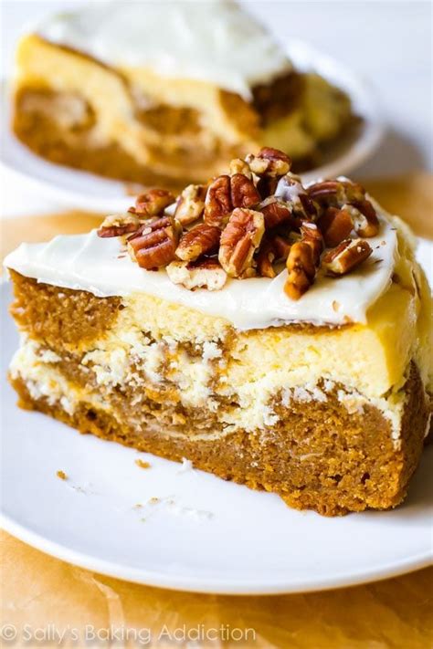 Pumpkin Cake Cheesecake Sallys Baking Addiction