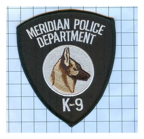 Embroidered K9 Police Patch Collectibles Meridian Etsy