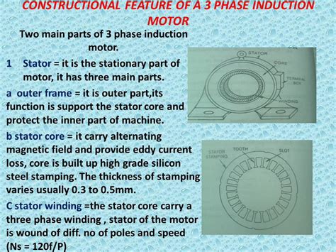Constructional Feature Of A 3 Phase Induction Motor Youtube