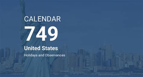 Year 749 Calendar United States