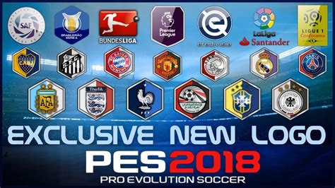 📣 Pes 2018 Exclusive New Logo ⚽️ National Teams And Clubs And Leagues ️