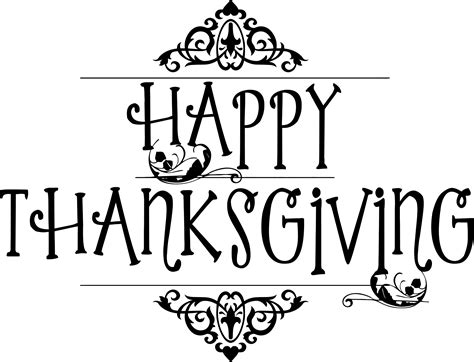 Thanksgiving Black And White Clip Art Clip Art Library