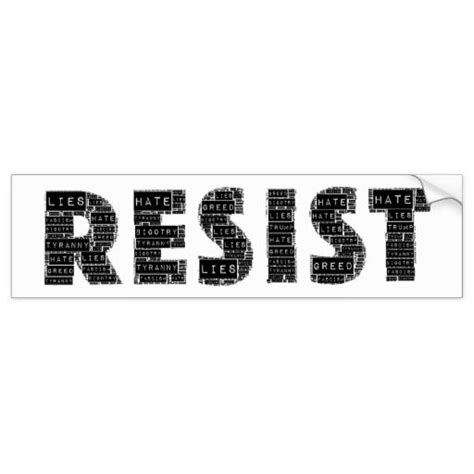The Word Resist Is Written In Black And White
