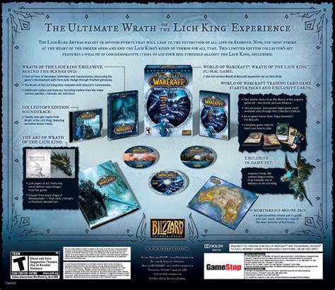 Such bonuses can range from special packaging to printed artwork to extra discs containing additional. WotLK Collectors Edition enthüllt