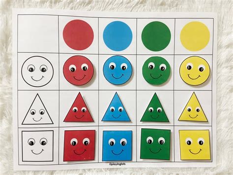 Colors Sorting And Size Sorting Activity Printable Shapes