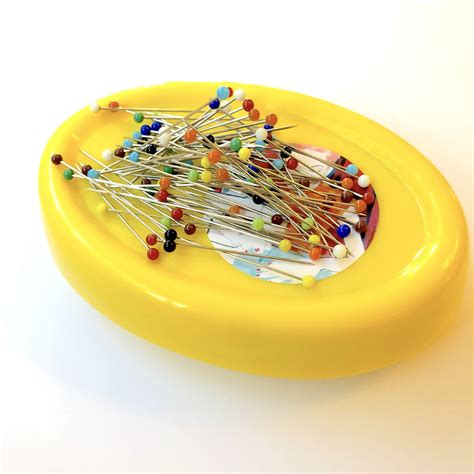 Magnetic Pin Holder With 100 Glasshead Pins Sewdeliska
