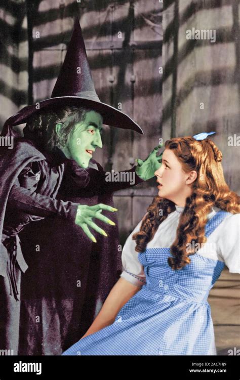The Wizard Of Oz 1939 Mgm Film With Judy Garland At Right And Margaret Hamilton As The Wicked