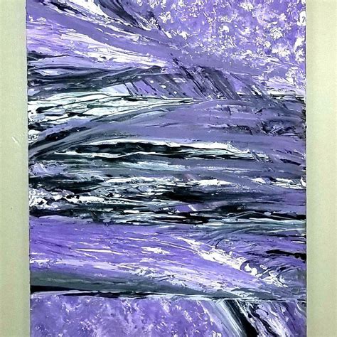 Purple Abstract Painting Very Modern With Free Shipping On All