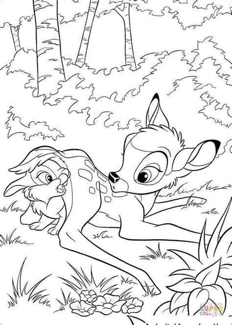 Buy and sell resources, 3d models, brushes, game assets, tutorials, art and more on artstation. Thumper Behind Bambi coloring page | Free Printable Coloring Pages