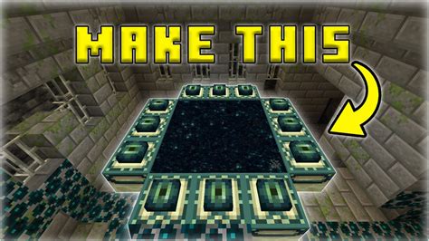 How To Make An End Portal Minecraft 119 Youtube