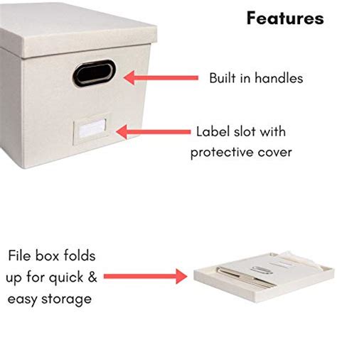 Internets Best Collapsible File Storage Organizer Box With Lid