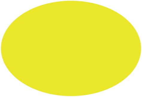 Bright Yellow Oval On A White Background Free Image Download