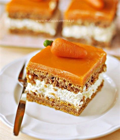 Ciasto marchewkowe z kremem i polewą marchewkową - PRZEPIS | Food ...