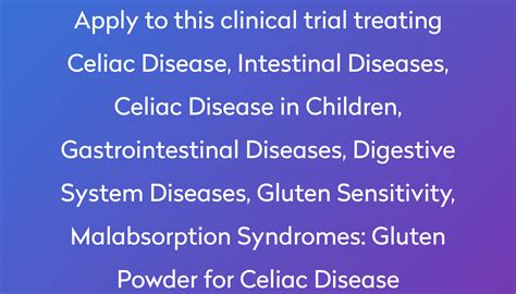 Gluten Powder For Celiac Disease Clinical Trial 2023 Power