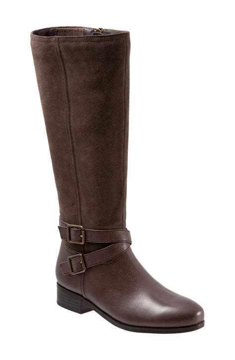 Trotters Larkin Knee High Boot Nordstrom Wide Calf Leather Boots