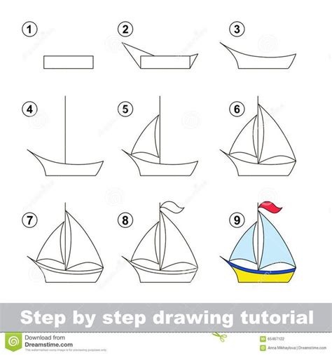 How To Draw A Big Boat Step By Step At Drawing Tutorials