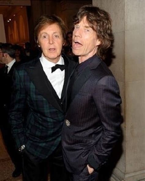 Paul Mccartney And Mick Jagger The Rolling Stones Paul Mccartney Rock And Roll Keith Richards
