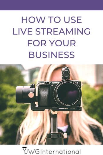 How To Use Live Streaming For Your Business Jwginternational
