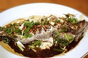 pits and pixels: Steamed sea bass. Chinese style.
