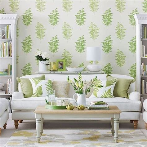 How To Decorate With Green Wallpaper Living Room Room Wallpaper
