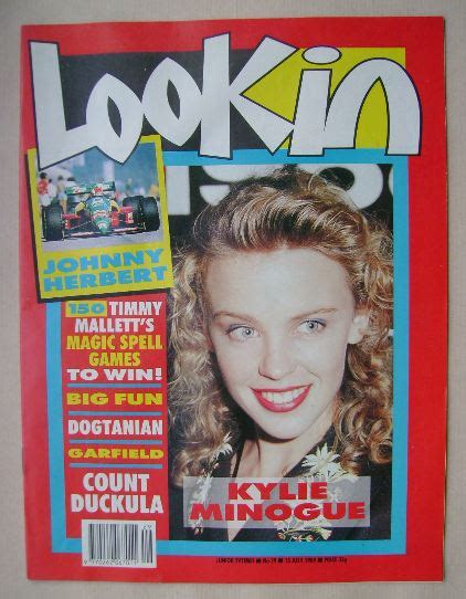 Look In Magazine Kylie Minogue Cover 15 July 1989