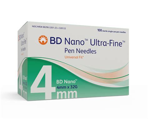 Bd Ultra Fine 4mm X 32g Nano Pen Needles 100 Ct Ralphs