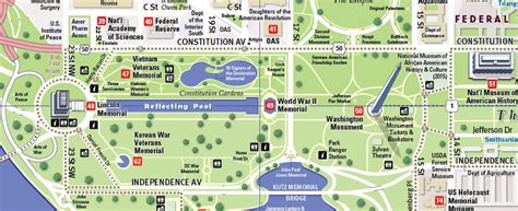 Washington Dc Map By Vandam Washington Dc Mallsmart Map City Street