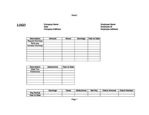 Direct Deposit Pay Stub Template Free Download Printable Templates Lab