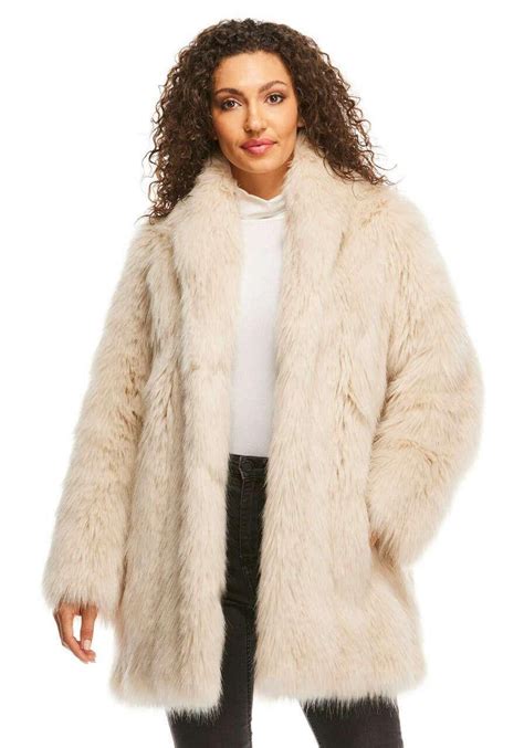 Red Fox Faux Fur Shawl Collar Coat Collections Fabulous Furs