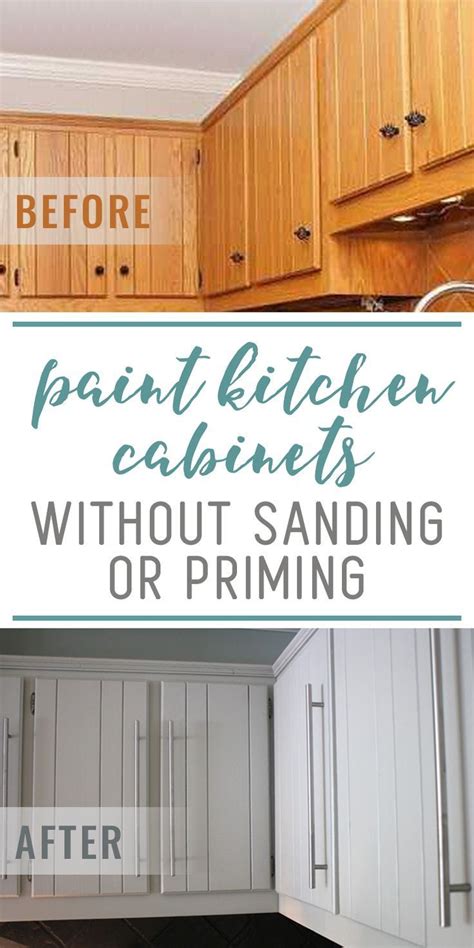 How To Paint Kitchen Cabinets Without Sanding Or Priming Step By Step