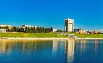 Regierungs-Gebäude Tschuwaschien Tscheboksary- in Russland Stockfoto ...