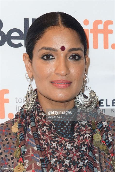 actress sandhya mridul attends the premiere of angry indian news photo getty images