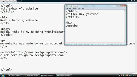 How To Code A Basic Website Using Notepad Youtube