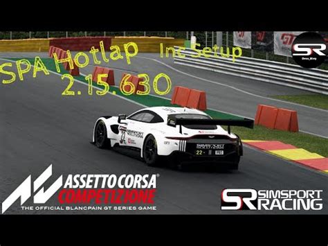 Assetto Corsa Competizione Aston Martin V Spa Hotlap