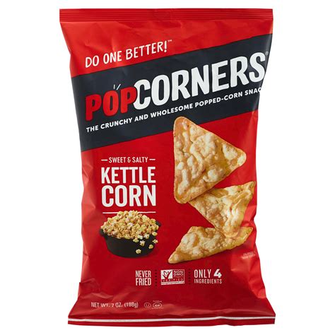 Popcorners Sweet And Salty Kettle Corn 7 Oz Ready To Eat Popcorn