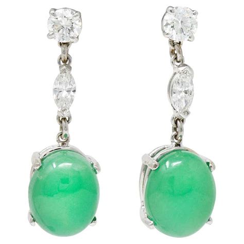 Intini Jewels Carved Jade 18 Karat Yellow Gold Crafted Dangle Drop Earrings For Sale At 1stdibs